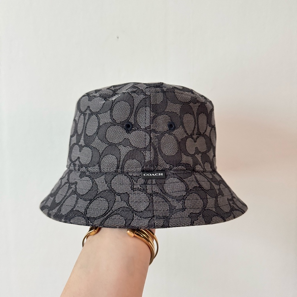 Coach Charcoal Signature Bucket Hat